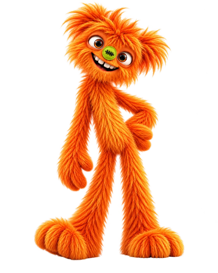 Mascote laranja da Four Bridges